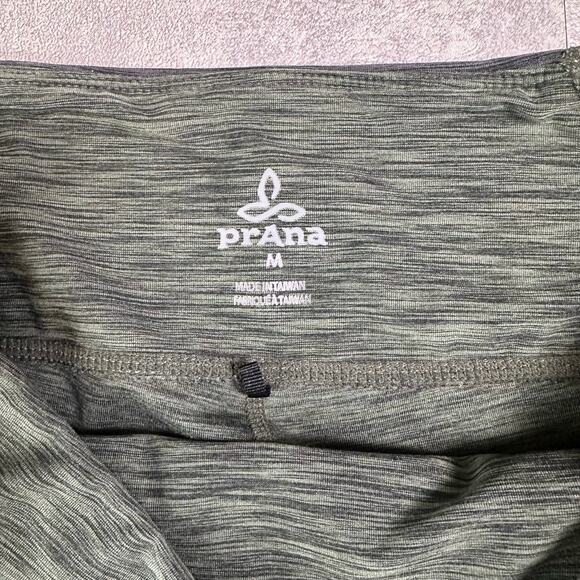 Prana Green Gray Two-Tone Needra Capri Leggings Womens Medium Mid Rise Cropped - Picture 10 of 10